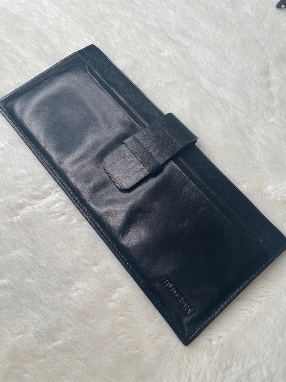 Rudsak Black Leather Men’s Clutch Wallet